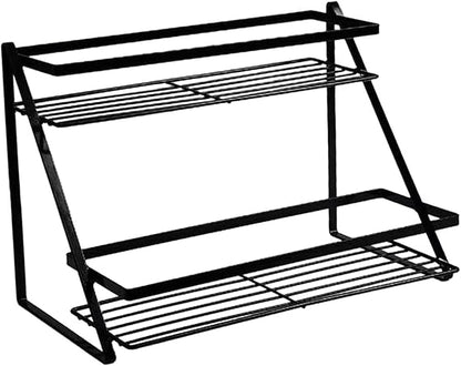 2-Tier Kitchen Spice Rack Shelf - Multi-Purpose Storage