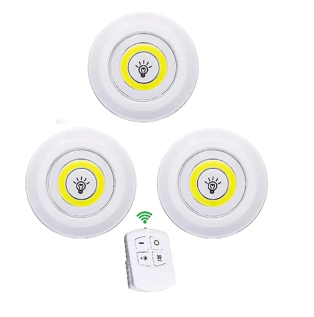 Tap LED Lights with Remote Pack Of 3