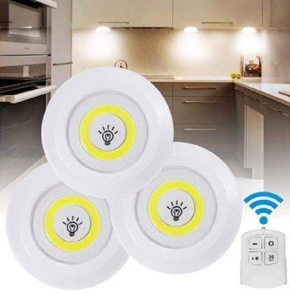 Tap LED Lights with Remote Pack Of 3