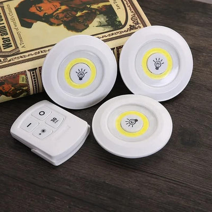 Tap LED Lights with Remote Pack Of 3