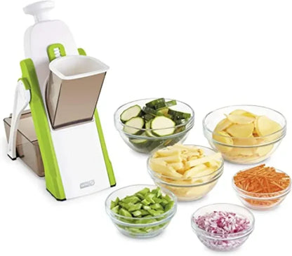 Mandoline Food Slicer & Vegetable Cutter - Safe Food Chopper (Random Color)