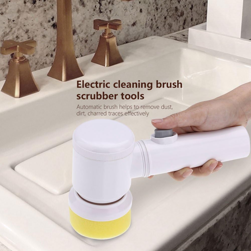 3-in-1 Handheld Electric Cleaning Brush Scrubber - Multi-Purpose Cleaner