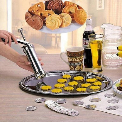 Cookie Maker Kit - 20 Discs & 4 Tips for Decorating Biscuits