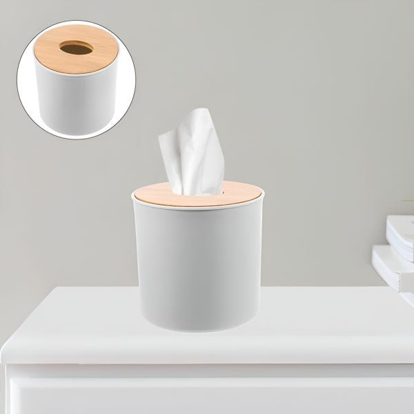 Round Tissue Holder - Elegant Design, Perfect for Home or Office