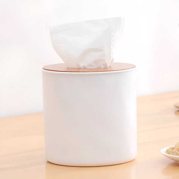 Round Tissue Holder - Elegant Design, Perfect for Home or Office