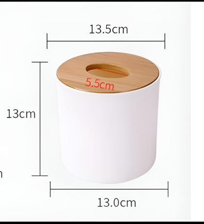 Round Tissue Holder - Elegant Design, Perfect for Home or Office