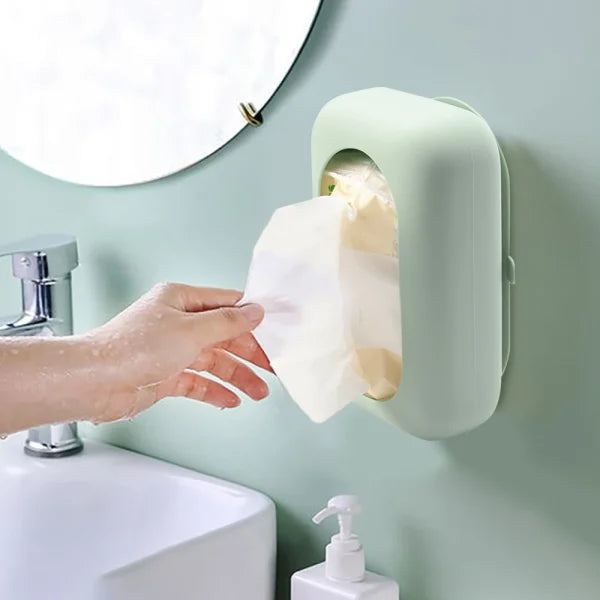 Silicone Suction Tissue Box - Refrigerator, Kitchen, Table Tissue Holder