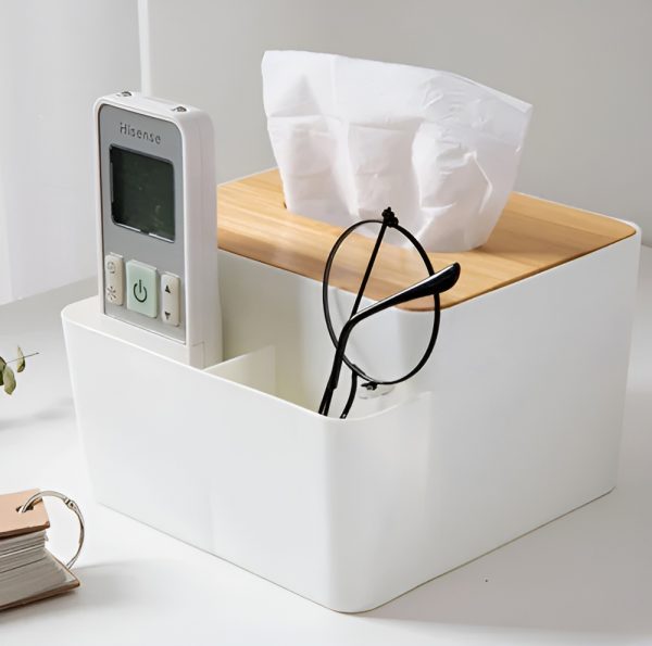 Tissue Box with Storage - Rectangle Design