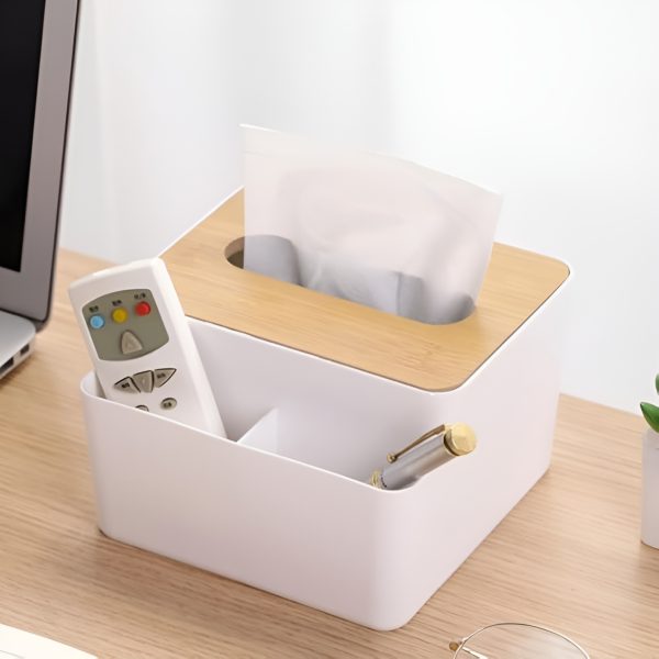 Tissue Box with Storage - Rectangle Design