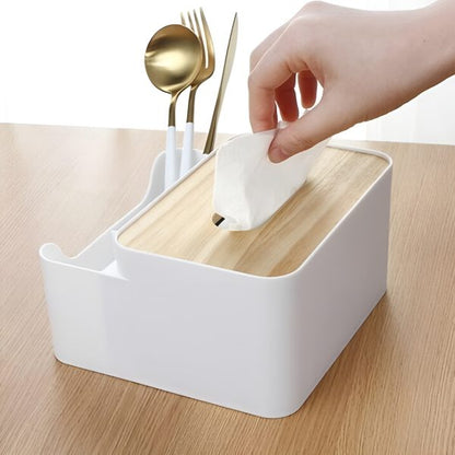 Tissue Box with Storage - Rectangle Design